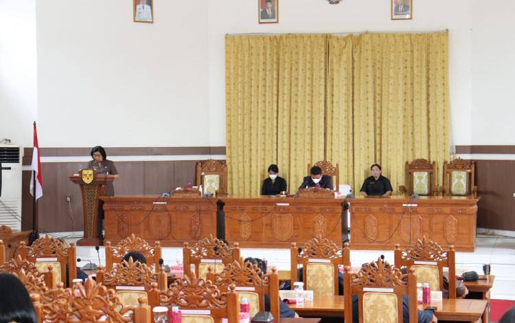 Bupati Gunung Mas Paparkan?Penjabaran Rancangan Perubahan Belanja Daerah