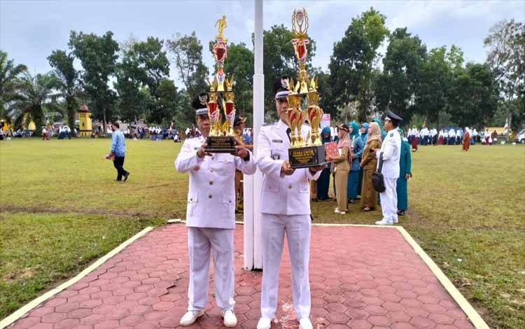Desa Sungai Rangit Jaya Juara Umum Lomba Agustusan Tingkat Kecamatan
