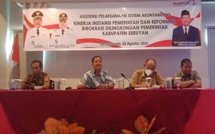 Pemkab Seruyan Gelar Asistensi Penyusunan Dokumen SAKIP dan RB