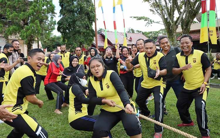 Polres Barito Timur Gelar Berbagai Pertandingan Meriahkan Hari Kemerdekaan