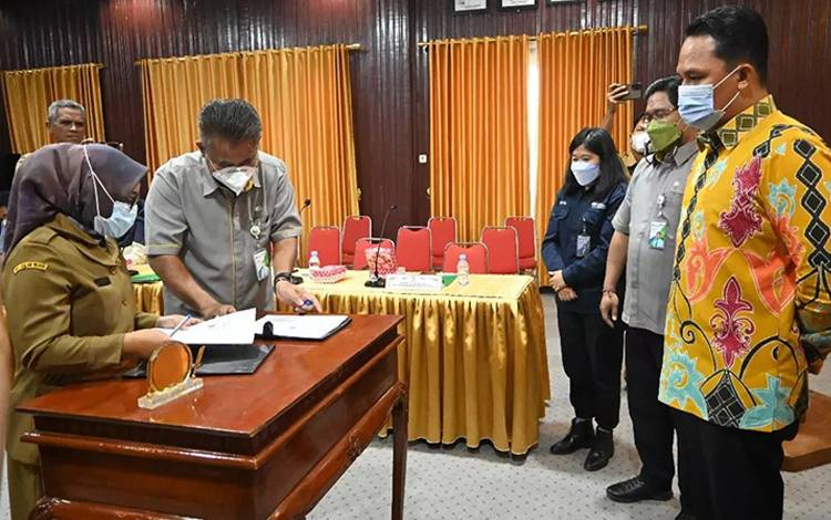 RSUD Lamandau  BPJS Ketenagakerjaan Teken MoU