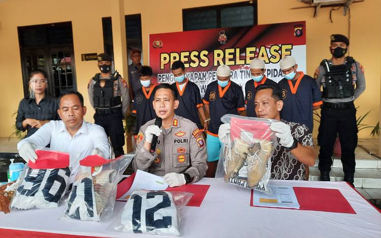 5 Pelaku Pengeroyokan pada Turnamen Kotawaringin Cup 2022 Digelandang ke Polres Kobar