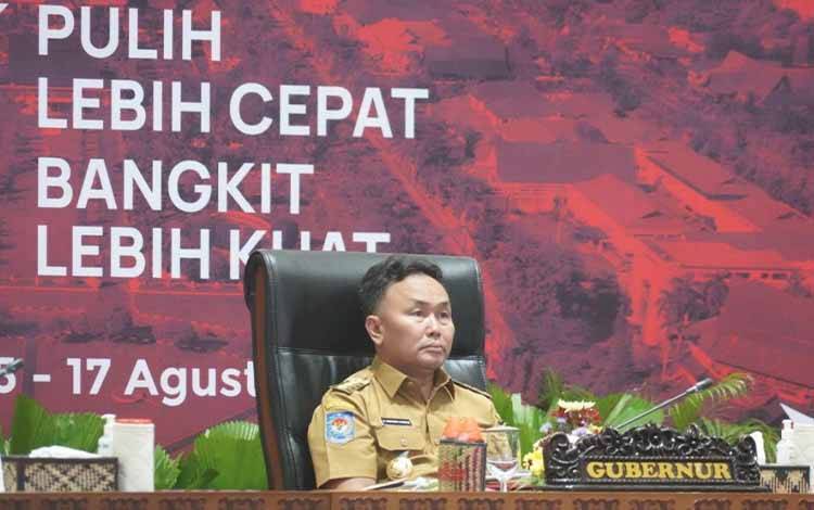 Gubernur Kalteng Ikuti Rakor Inflasi Bersama Kemendagri