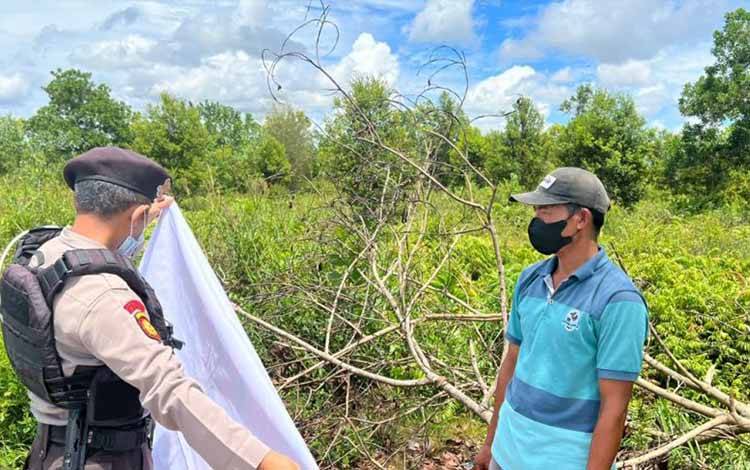 Anggota Polresta Ajak Warga Berperan Aktif Cegah Karhutla