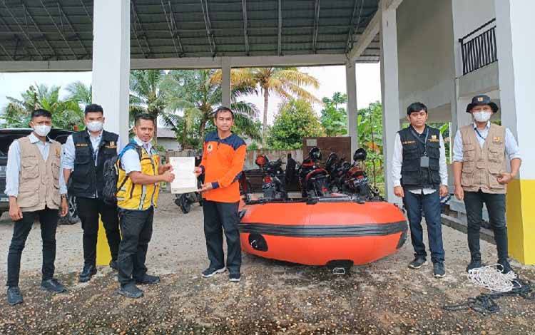 BPBD Gumas Dapat Bantuan Pinjaman Perahu Karet dari BWS Kalimantan II