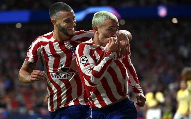 Atletico Menang Susah Payah 2-1 atas Porto