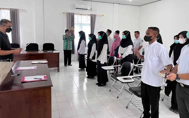 Pegawai RSUD Hanau Ikuti Pengambilan Sumpah Janji Kerahasiaan Rekam Medis Pasien