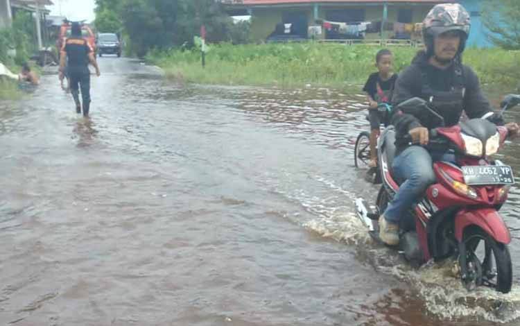 Sebagian Titik di Mendawai Mulai Kebanjiran