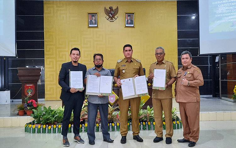 Pemkab Kobar Lakukan MoU Collaborative Governance Bersama Perusahaan Besar Swasta