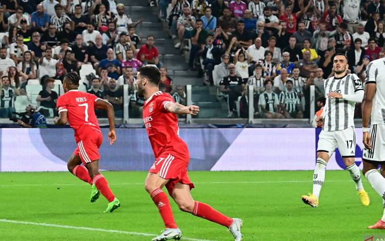 Juventus Takluk 1-2 Lawan Benfica di Kandang Sendiri