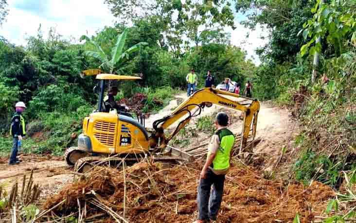 Jalan Poros Tongka-Batu Raya Dapat Dilalui Kendaraan