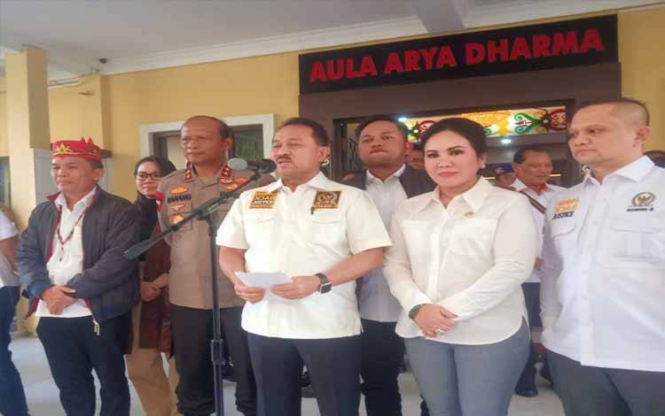 Kapolda Kalteng Terima Kunjungan Anggota DPR RI