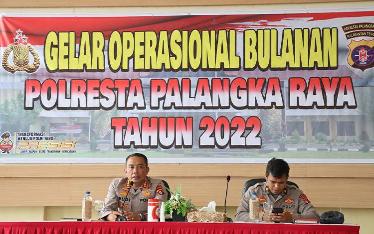 Polresta Palangka Raya Evaluasi Kinerja Triwulan III