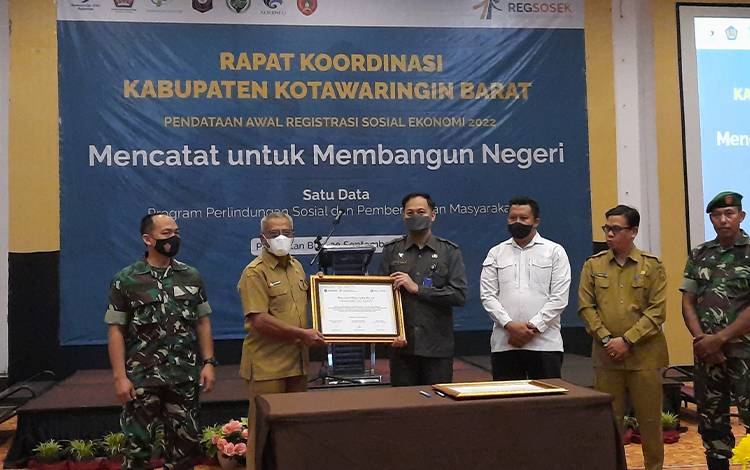 BPS Kobar Gelar Rakor Pendataan Awal Registrasi Sosial Ekonomi 2022