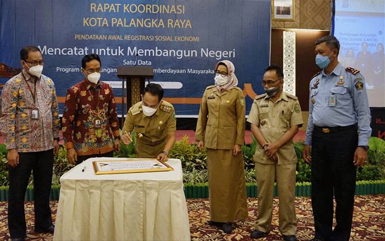 Pemko Palangka Raya Dukung Pendataan Awal Registrasi Sosial Ekonomi
