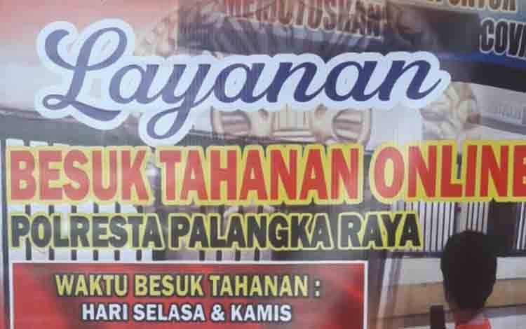 Polresta Palangka Raya Sediakan Layanan Besuk Tahanan Secara Online