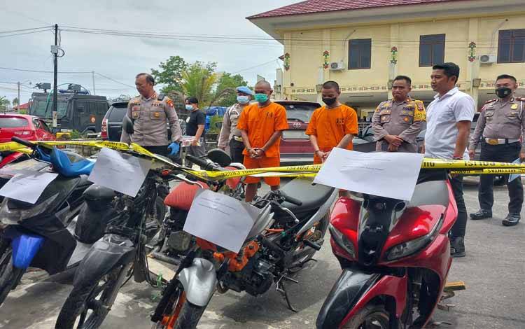 Polres Kapuas Tangkap Pelaku Curanmor Beraksi di 8 TKP Berbeda