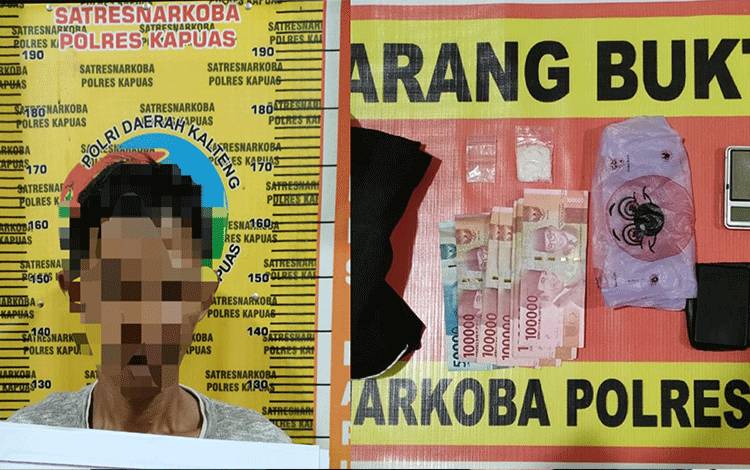 Satresnarkoba Polres Kapuas Tangkap Pria Ini Karena Miliki 4 Gram Sabu