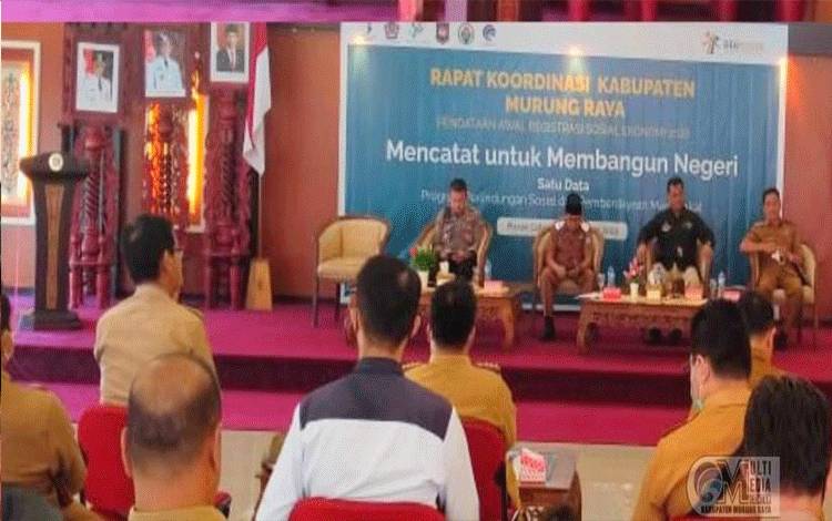 Wabup Murung Raya Hadiri Rapat Koordinasi Kabupaten Regsosek
