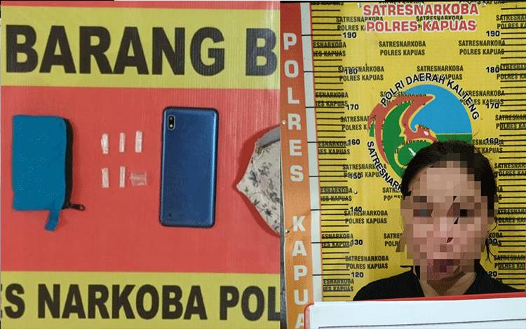 Simpan Sabu, Perempuan Ini Ditangkap Satresnarkoba Polres Kapuas di Rumahnya