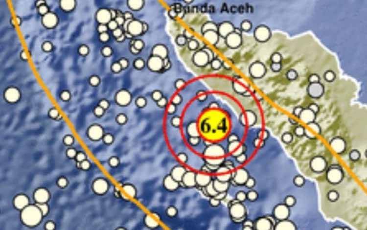 Gempa M6,4 di Meulaboh Akibat Subduksi Lempeng Tak Berpotensi Tsunami