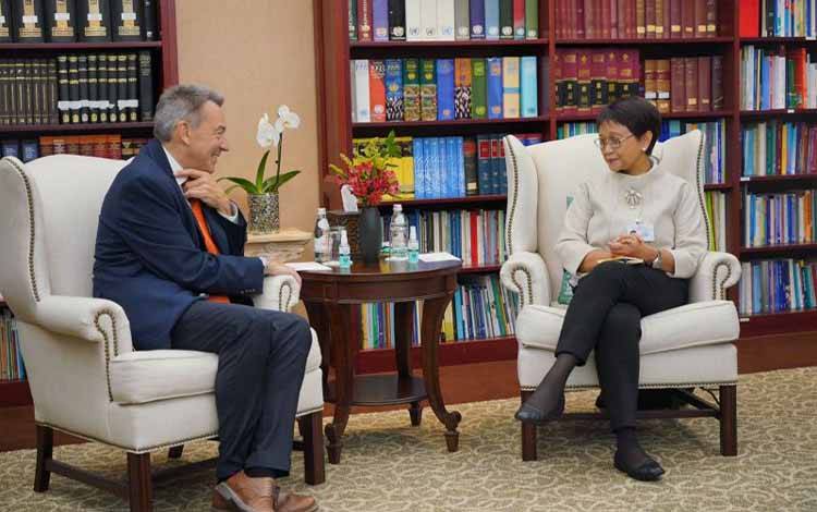 Menlu RI-ICRC Bahas Bantuan Kemanusiaan untuk Myanmar dan Afghanistan