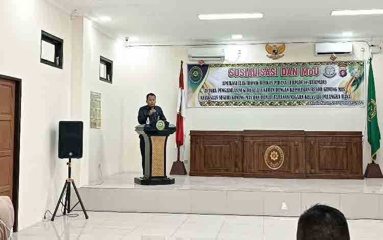 Pengadilan Negeri Kuala Kurun Sosialisasikan Aplikasi E-Berpadu