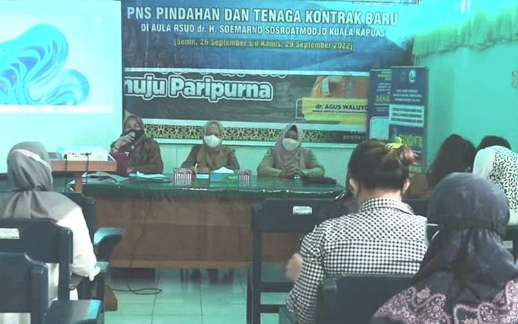 RSUD Kapuas Gelar Orientasi Umum Bagi Karyawan Baru