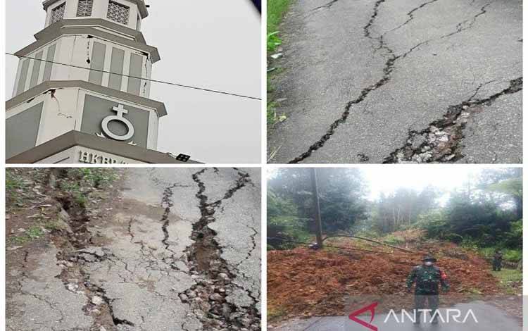 Gempa Sebabkan Kerusakan Rumah dan Fasilitas Umum di Tapanuli Utara