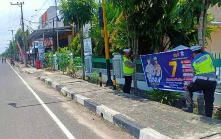 Jelang Operasi Zebra Telabang, Satlantas Polres Kapuas Sosialisasikan 7 Sasaran Pelanggaran