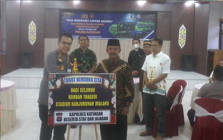 Polres Katingan Gelar Doa Bersama Lintas Agama Bagi Korban Tragedi Kanjuruhan Malang