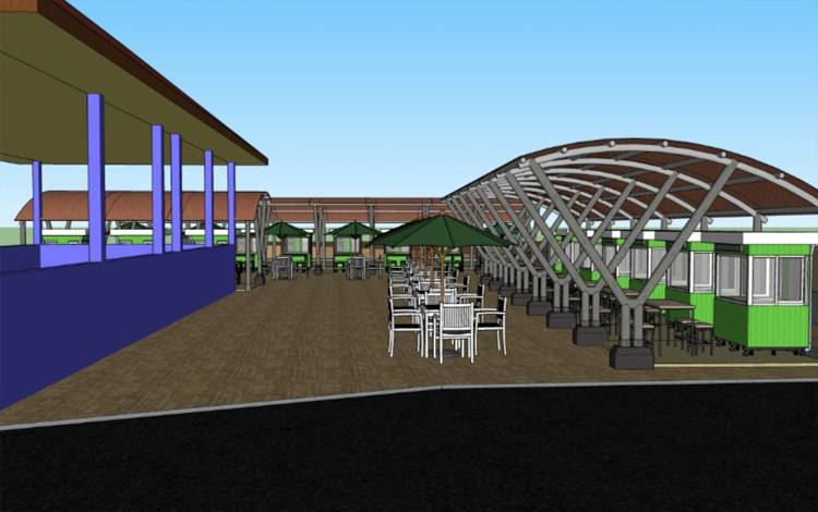 Ini Desain Wisata Kuliner Modern Dermaga Rambang