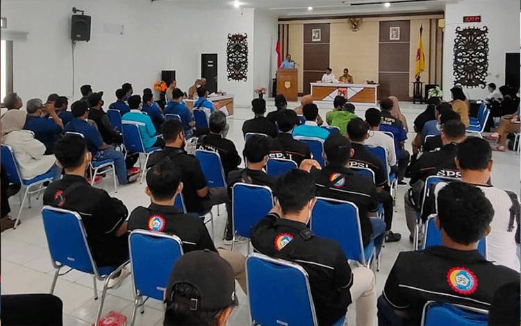 Audiensi dengan Pj Bupati, Ini yang Disampaikan DPC KSPSI Kobar