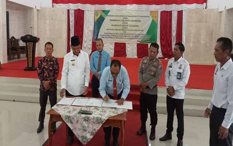Kerja Sama Antara Pemkab Sukamara dan Kejaksaan Fokus Terhadap Beberapa Hal