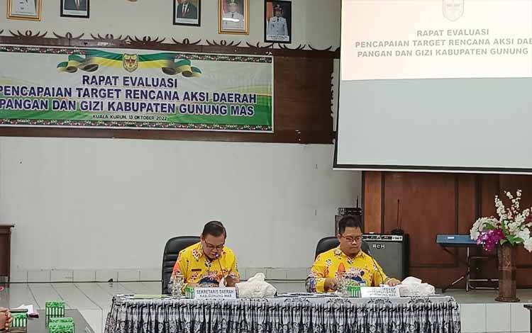 Sekda Gunung Mas: Diperlukan Rencana Aksi Pangan dan Gizi di Daerah