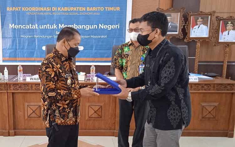 Wabup Barito Timur Sampaikan Arahan dalam Rakor Pendataan Awal Registrasi Sosial Ekonomi