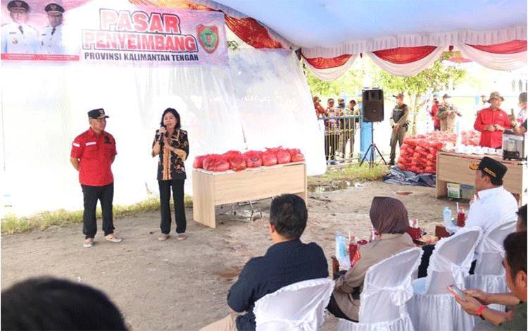 Taty Narang Sampaikan Terimakasih Masyarakat Pulang Pisau untuk Gubernur