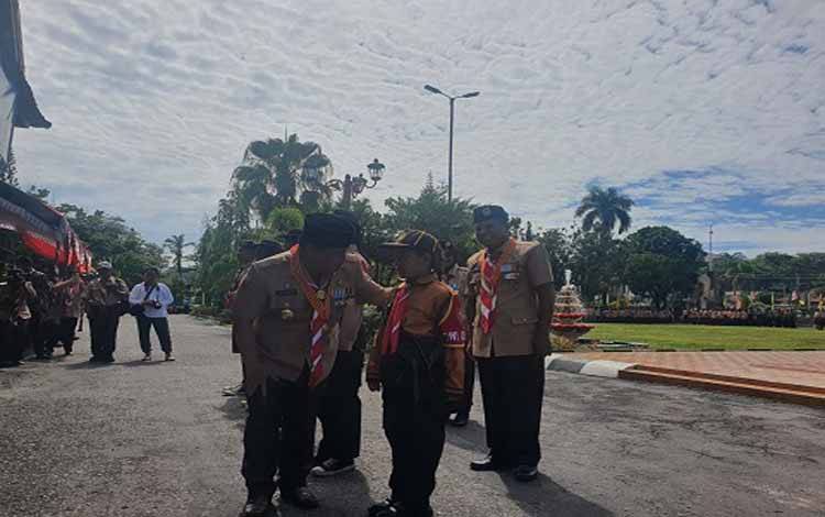 Bupati Kotim Apresiasi Pelajar Tampil di Hari Pramuka