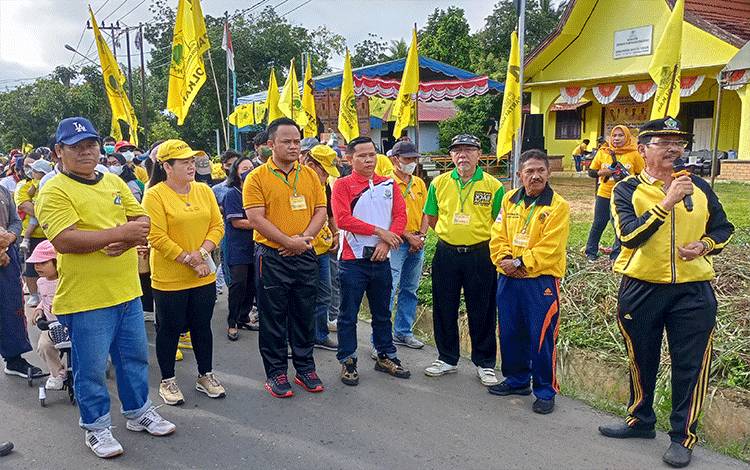 1.150 Orang di Barito Timur Ikut Jalan Sehat HUT Ke-58 Partai Golkar