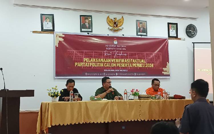 KPU Gunung Mas akan Lakukan Verifikasi Faktual 6 Parpol