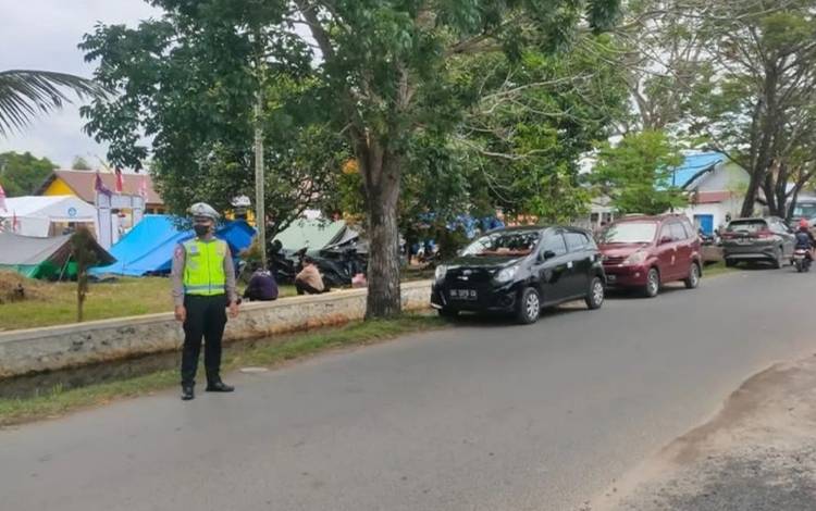 Satlantas Polres Kapuas Lakukan Patroli di Sekitar Perkemahan