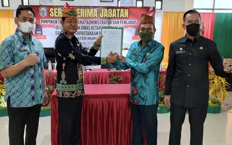 Pesan Sekda Murung Raya Saat Sertijab Kepala Ketahanan Pangan