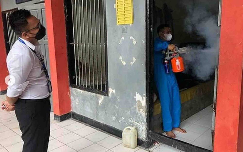Blok Karantina Rutan Kapuas Diasapi