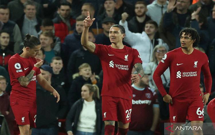 Gol Tunggal Darwin Nunez Bawa Liverpool Tekuk West Ham