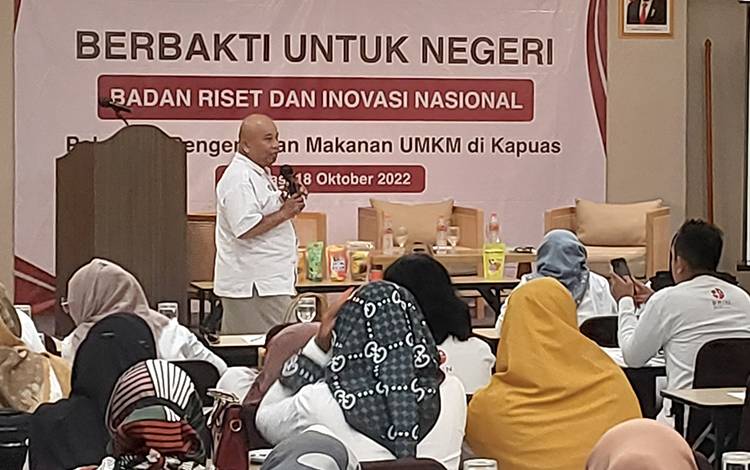 Anggota DPRD Kapuas Ini Apresiasi Pelatihan Pengemasan Makanan Bagi Pelaku UMKM