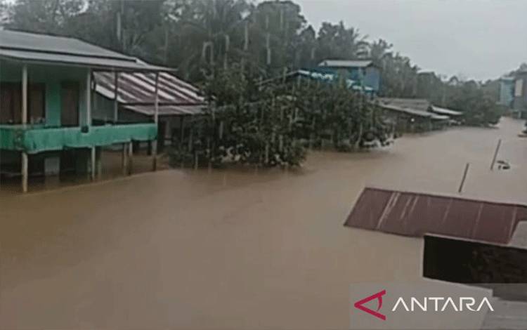 Warga Desa Asam Jelai Ketapang Terancam Krisis Sembako Dampak Banjir