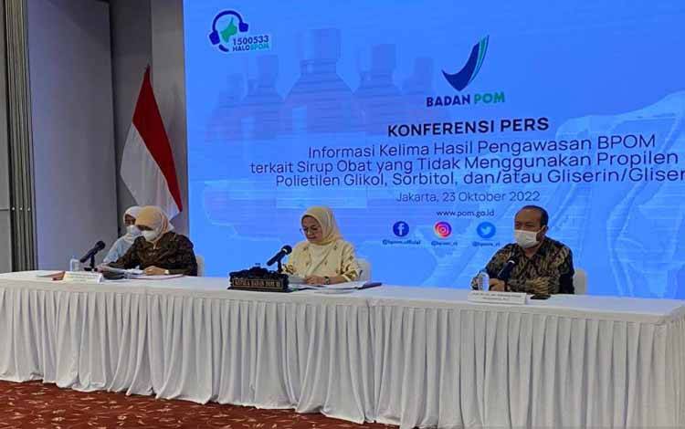 BPOM Dalami Temuan EG dan DEG Lebihi Ambang Batas Dibeberapa Produk