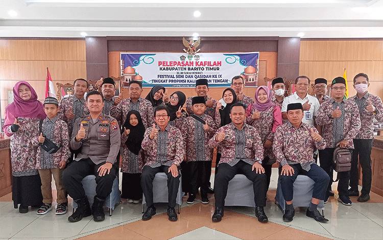 Sekda Barito Timur Lepas Kafilah LASQI Ikuti Festival Tingkat Provinsi