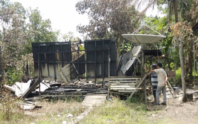 Rumah Warga di Desa Mantangai Tengah Ludes Terbakar