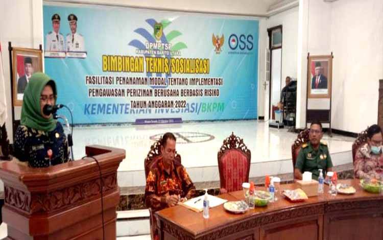Dinas PMPTSP Barito Utara Gelar Bimtek Pengawasan Perizinan Berusaha Berbasis Risiko